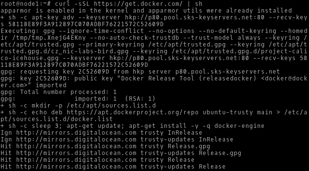Instalación del motor Docker