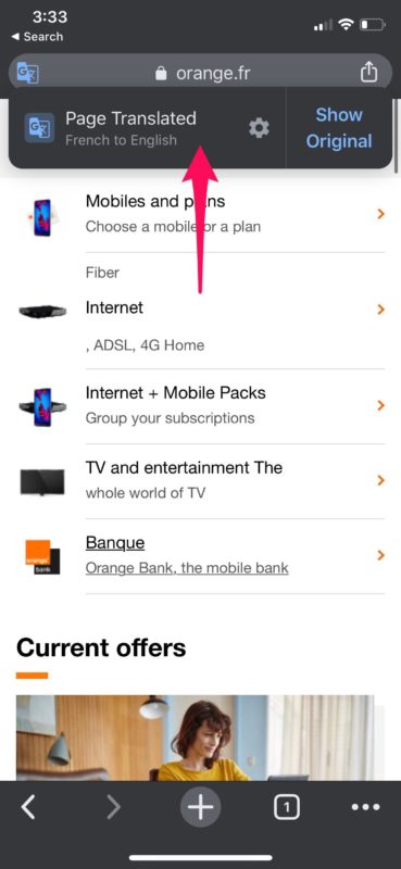 Cómo traducir páginas web en iPhone y iPad con Chrome