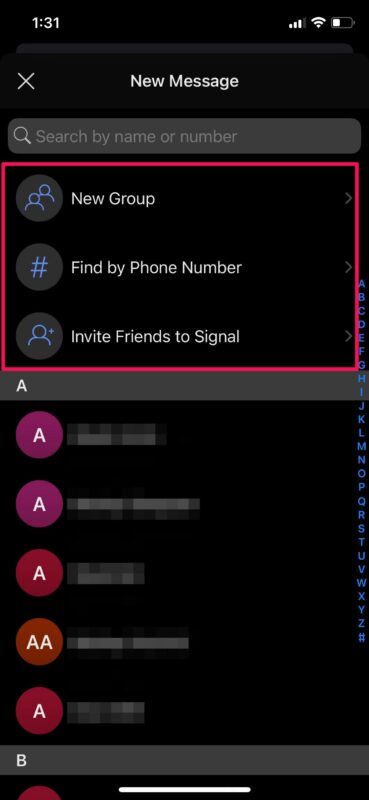 Cómo usar Signal Messenger en iPhone