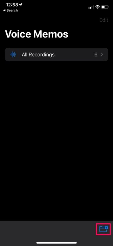 Cómo almacenar notas de voz en carpetas en iPhone