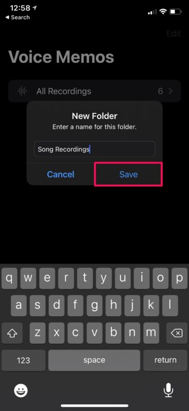 Cómo almacenar notas de voz en carpetas en iPhone