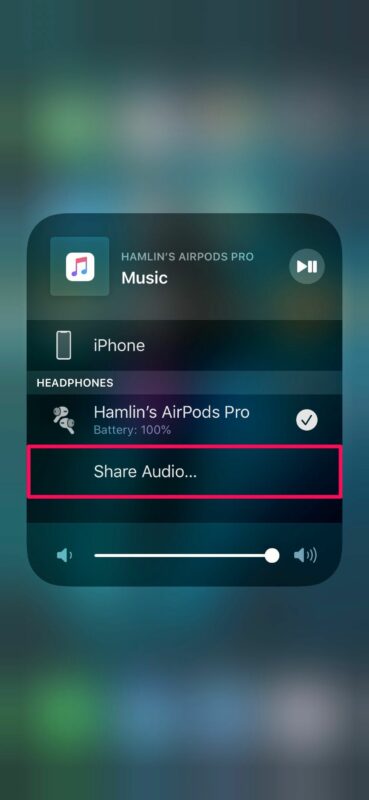 Cómo compartir audio y música con AirPods en iPhone
