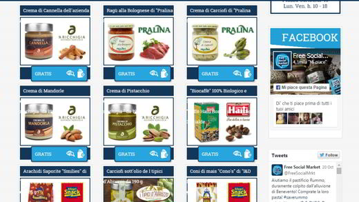 Productos gratuitos del mercado social