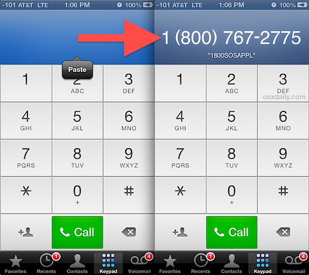 Convertir y marcar un número personalizado en iPhone
