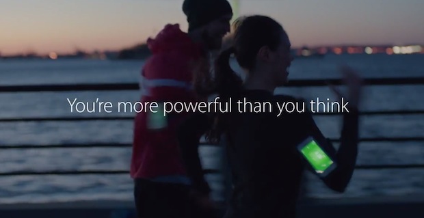 Anuncio de fitness para iPhone 5S "Poder"