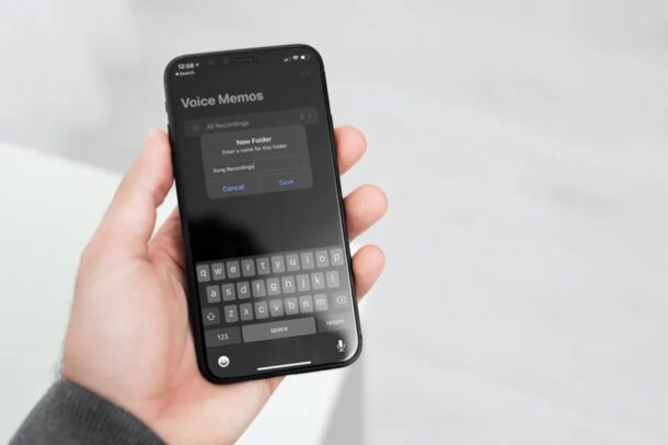 Cómo almacenar notas de voz en carpetas en iPhone
