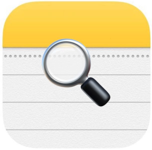 Notas de búsqueda en iPhone y iPad