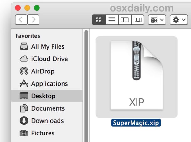 Abra un archivo de chip en una Mac