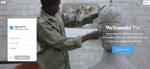wetransfer no funciona