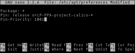 Configuración de Calico PPA