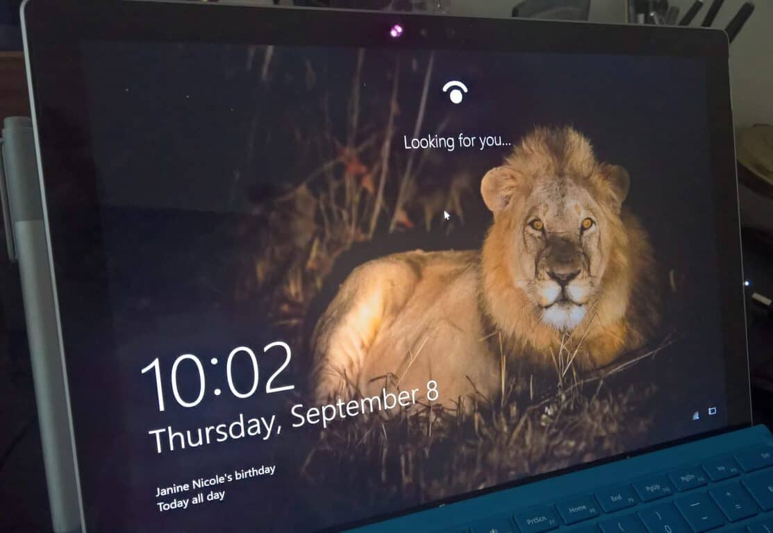 Windows 10, pantalla de bloqueo