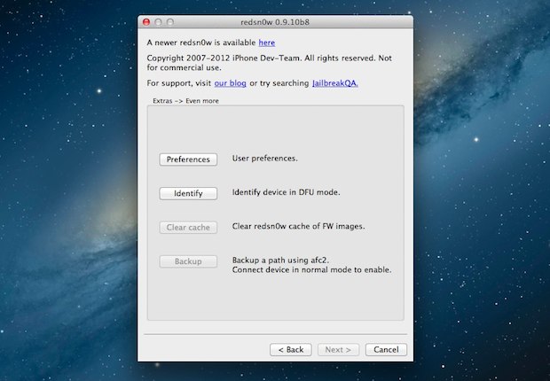 Redsn0w 0.9.10b8