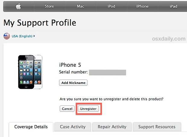 cancelar registro-iphone-con-apple Anular el registro de su iPhone