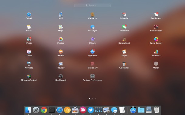 Cambie el número de iconos de Launchpad en Mac OS X.