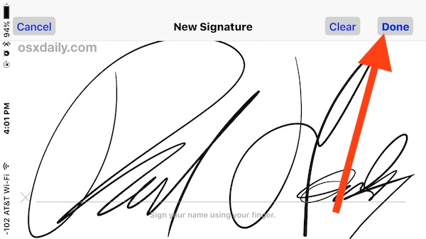 Firma un documento en tu iPhone