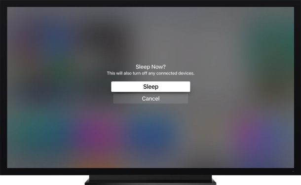 Cómo apagar el Apple TV