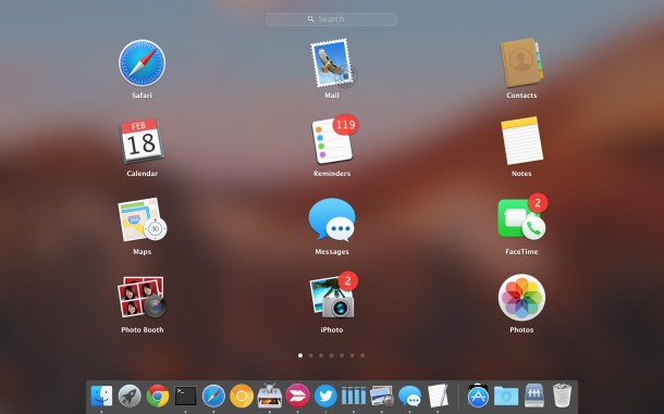 Cambie el número de iconos de Launchpad en Mac OS X.