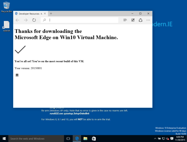 Cómo ejecutar el navegador web Microsoft Edge en Mac OS X.