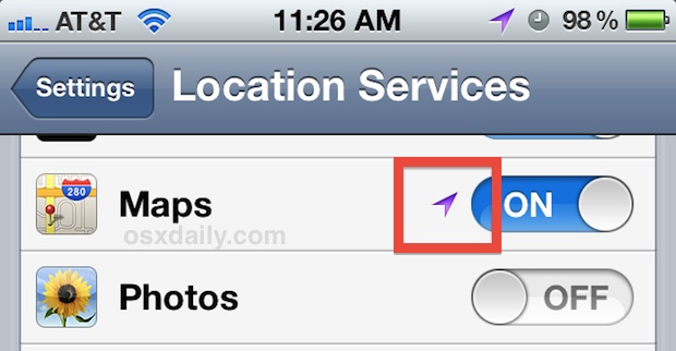 Descubra qué aplicación utiliza los servicios de ubicación en iOS