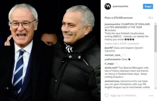 Ranieri y Mourinho