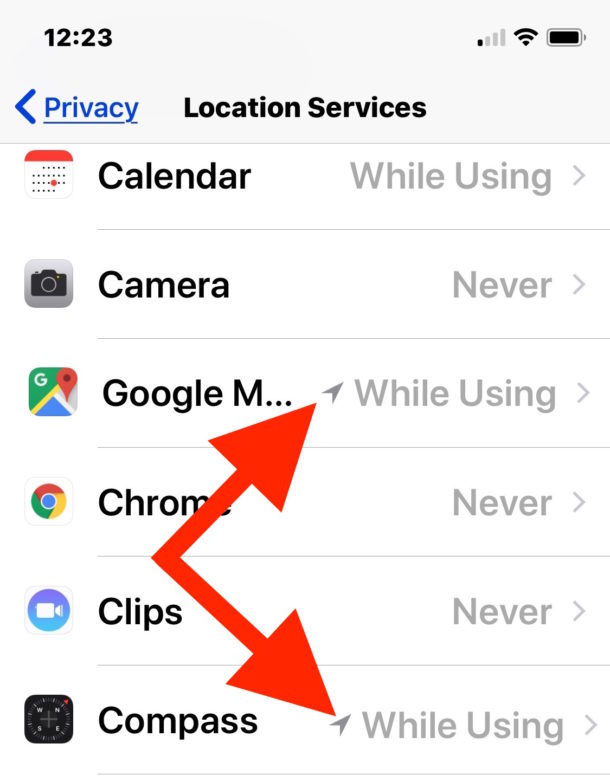 Ver qué aplicaciones usan su ubicación en iOS