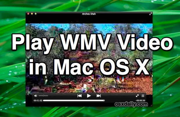Reproduce videos WMV en Mac OS X. 