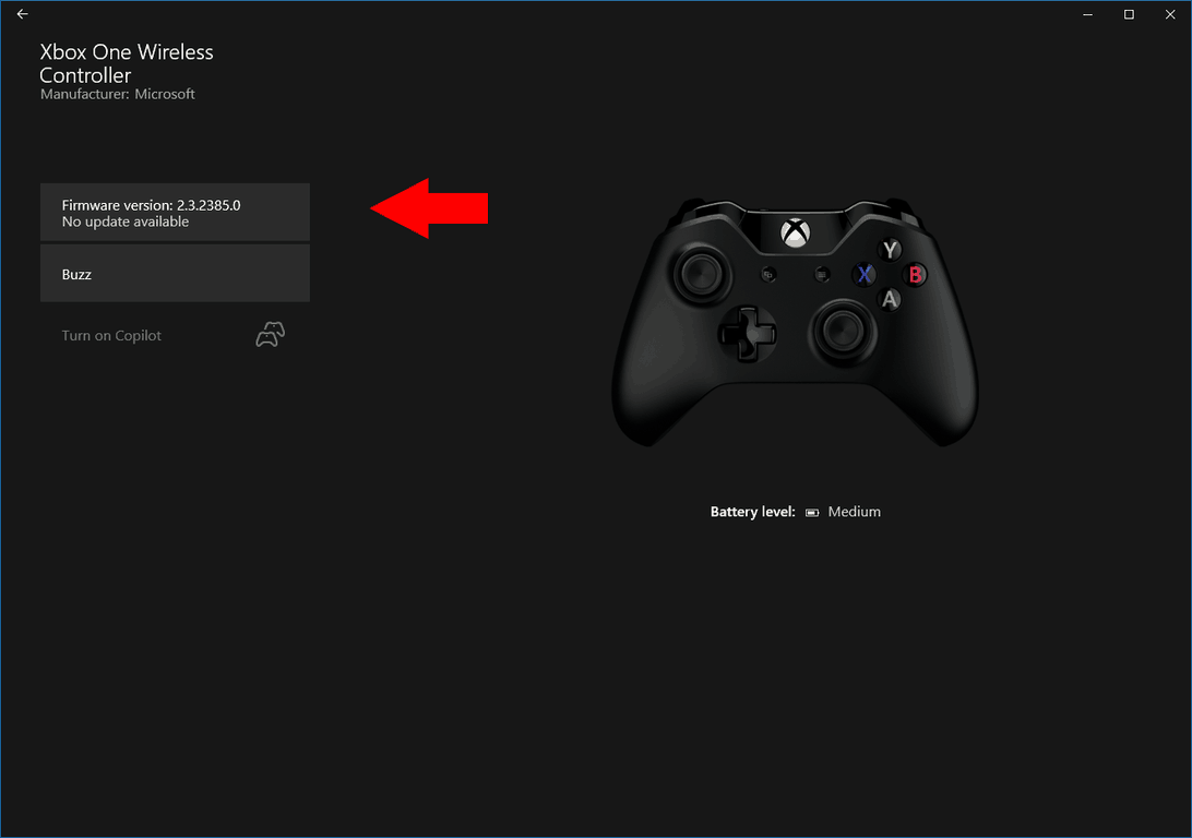Actualización del firmware de un controlador Xbox desde la aplicación Accesorios de Xbox