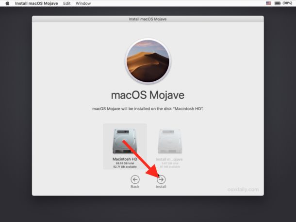 Cómo reinstalar el software MacOS Mojave