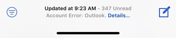 Arreglar No se puede obtener el error de correo electrónico de iOS
