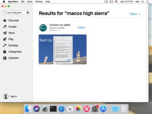 La búsqueda de macOS High Sierra en Mojave no muestra nada que involucre software del sistema