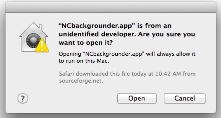 Pruebe temporalmente el mensaje No se puede abrir la aplicación en Mac OS X.