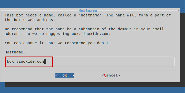 Configurar el nombre de host