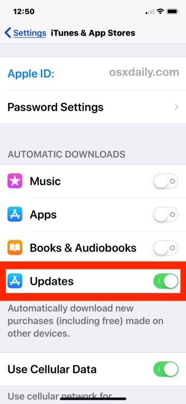Cómo habilitar las actualizaciones automáticas de la tienda de aplicaciones en iOS