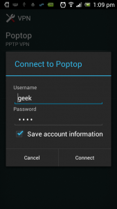 conectar a poptop