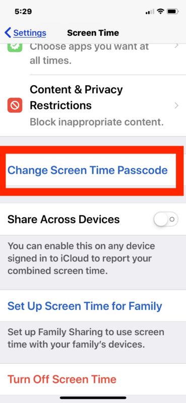 Cómo deshabilitar la contraseña para el tiempo de pantalla en iOS