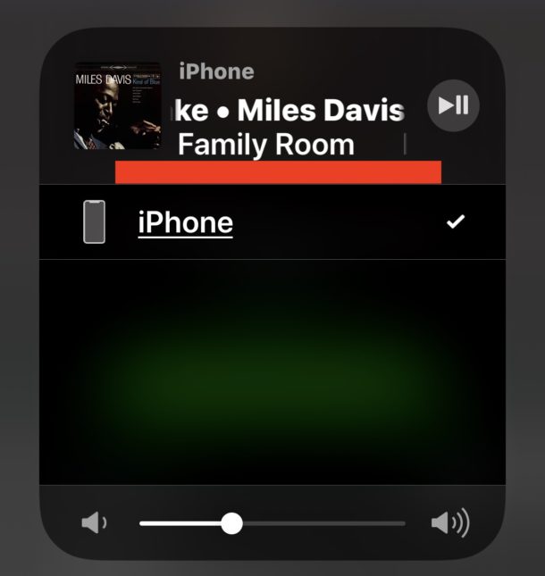 AirPlaying audio desde iPhone a Sonos, a pesar de que la fuente de audio Airplay no aparece en el Centro de control