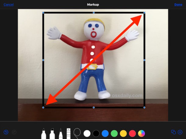 Cómo agregar un borde a una foto en iPhone o iPad