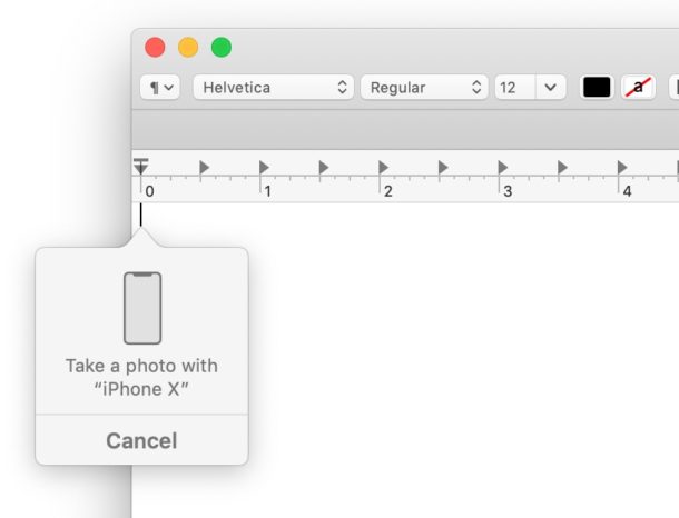 Tomar una foto con el iPhone en Cámara continua en Mac