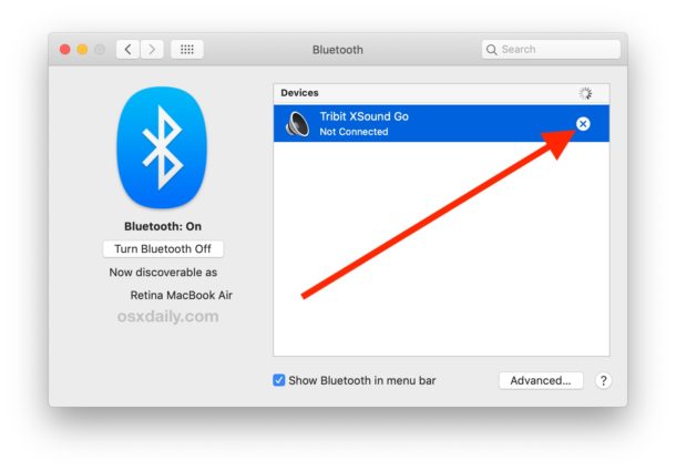 Cómo quitar un dispositivo Bluetooth de una Mac