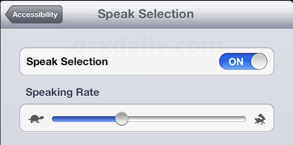 Habilitar la selección de voz en iOS