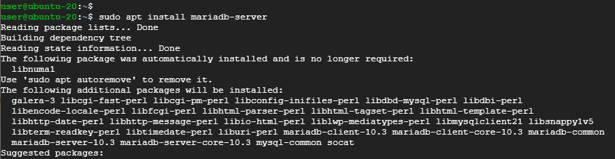 Instalar el servidor MariaDB en Ubuntu