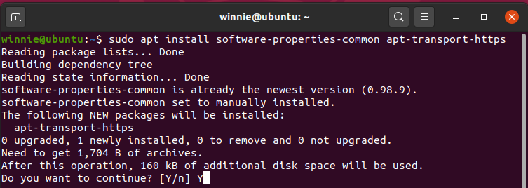   Instalar propiedades de software comunes de Ubuntu 20.04 LTS