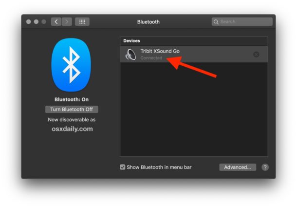 Cómo saber si su altavoz Bluetooth está conectado a una Mac