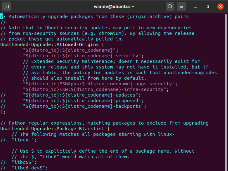 actualizaciones automáticas en Ubuntu 20.04