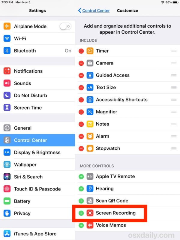 Cómo activar Screen Recorder en iOS