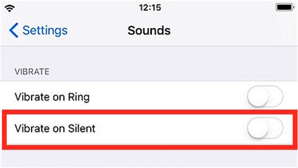 Cómo apagar la vibración en iPhone con mensajes y sonido