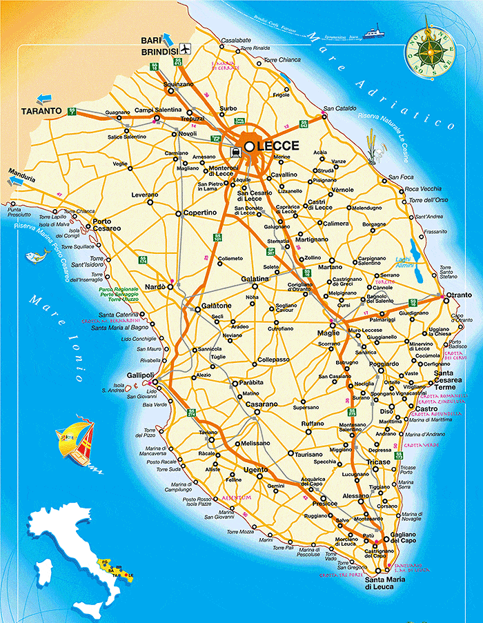 Mapa de Salento