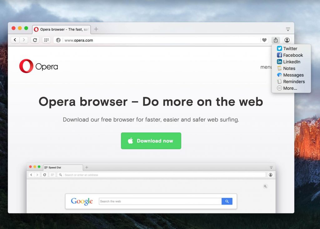 Navegador web Opera