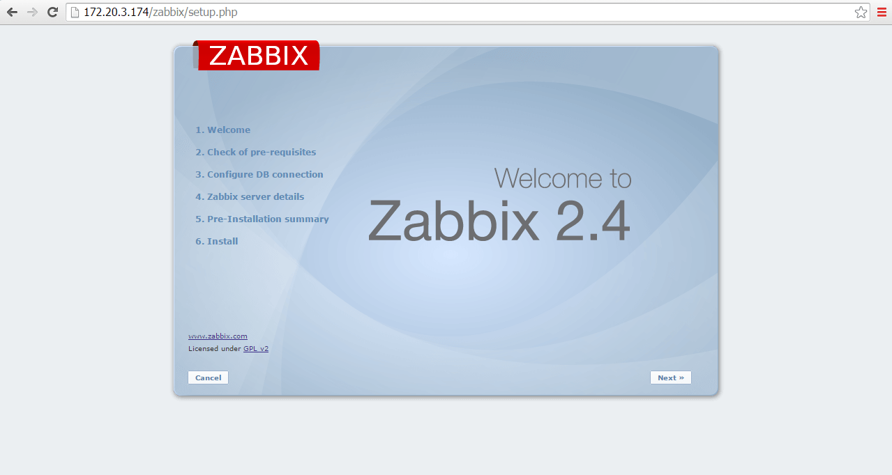 Configuración de Zabbix