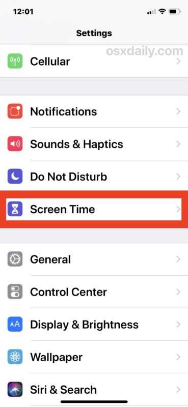 Cómo eliminar los límites de tiempo de pantalla en iPhone o iPad